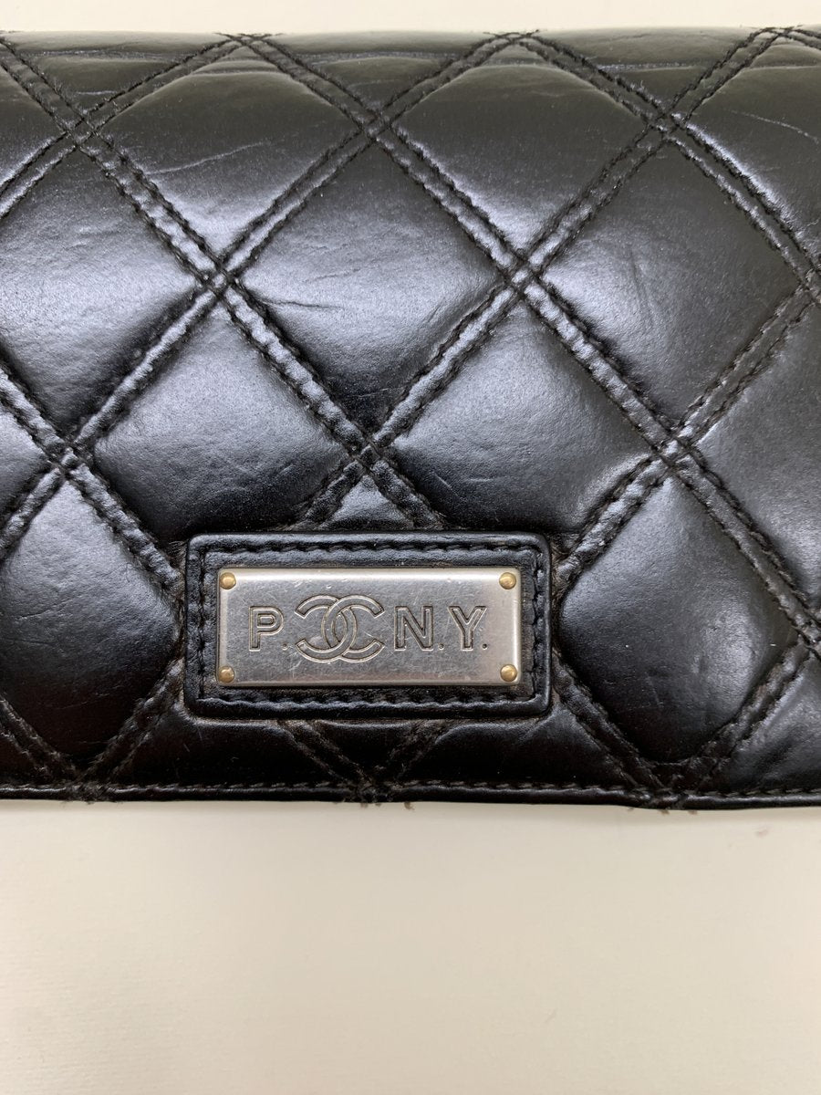 Chanel portafoglio vintage in pelle colore nero AgeVintage