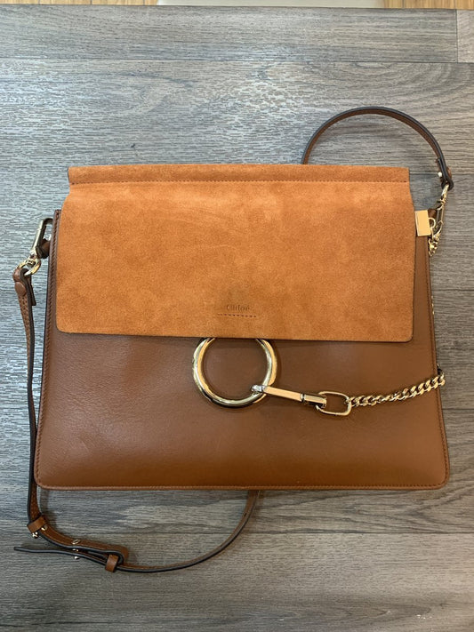 Chloè borsa tracolla in pelle colore marrone - AgeVintage