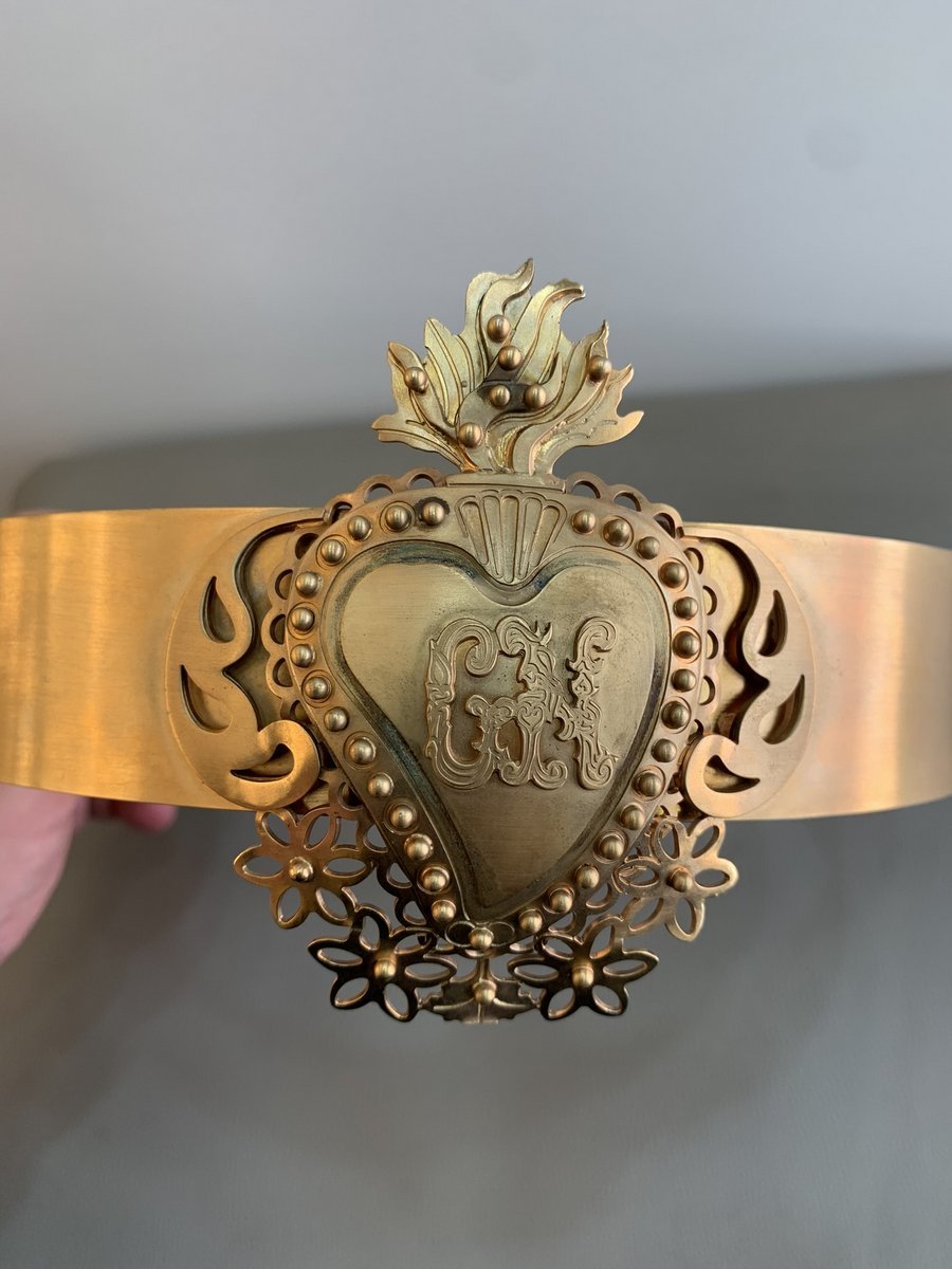 Cintura in metallo dorato con fregio frontale - AgeVintage