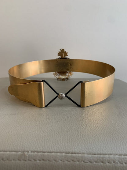 Cintura in metallo dorato con fregio frontale - AgeVintage