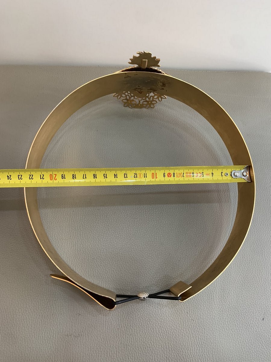 Cintura in metallo dorato con fregio frontale - AgeVintage