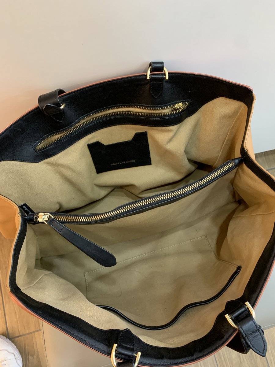 Dries Van Noten Borsa a spalla in pelle - AgeVintage