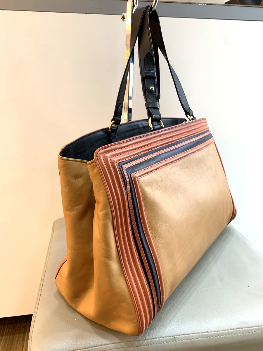 Dries Van Noten Borsa a spalla in pelle - AgeVintage