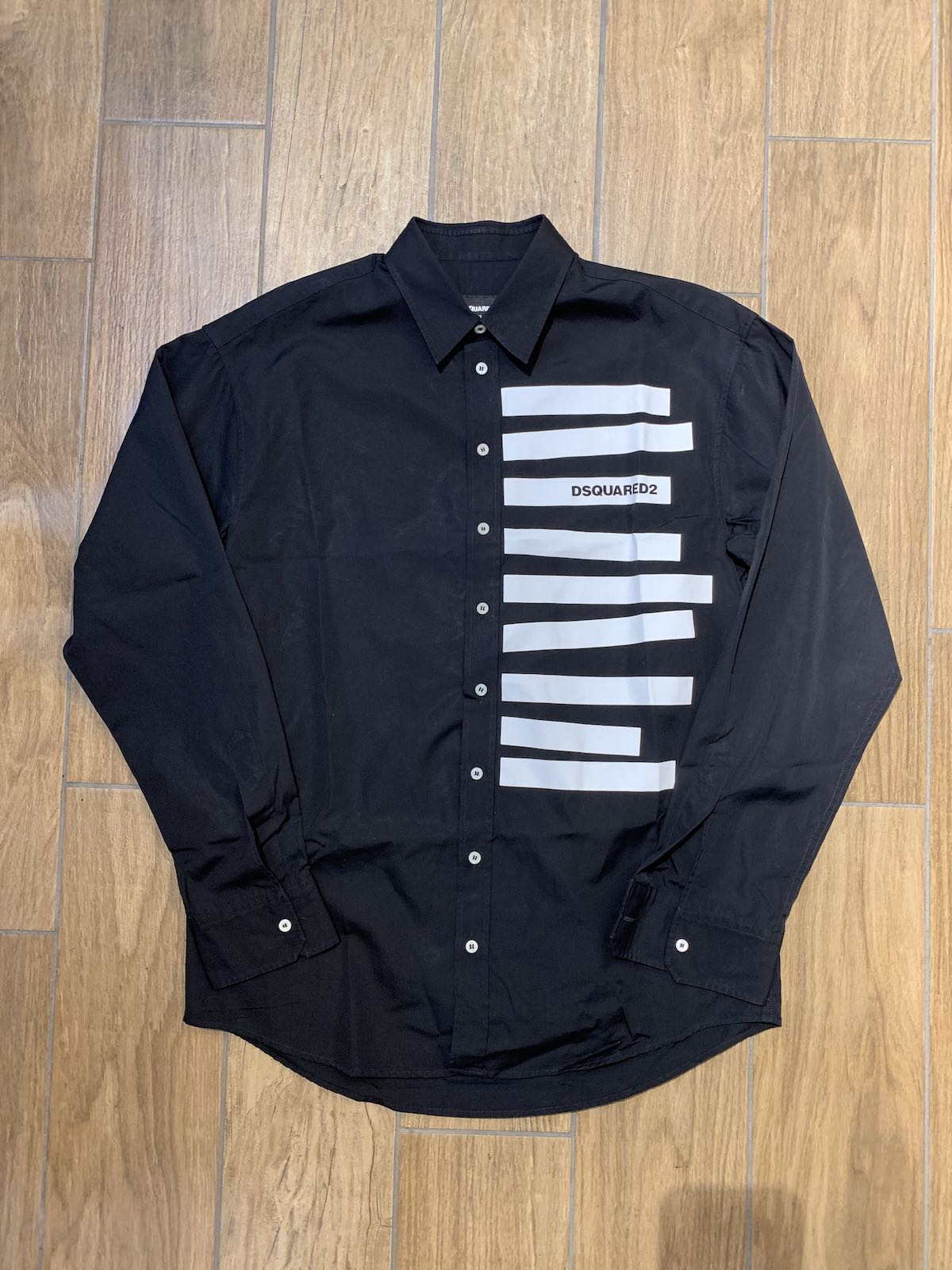 Dsquared2 Camicia uomo in cotone nera - AgeVintage