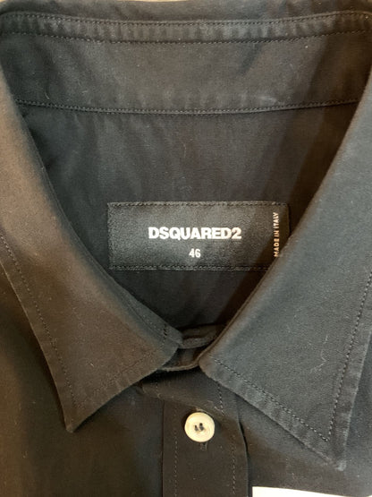 Dsquared2 Camicia uomo in cotone nera - AgeVintage