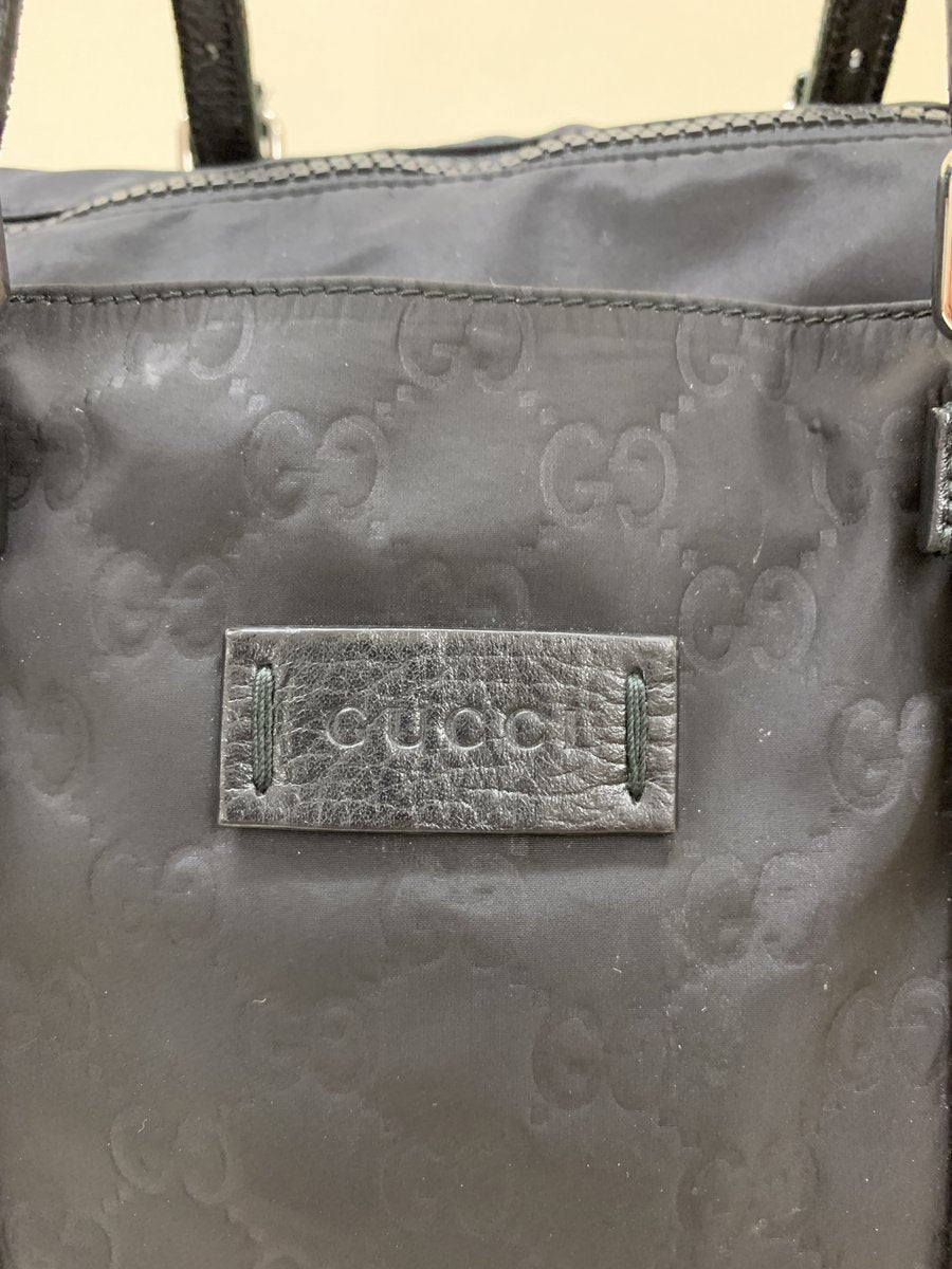 Gucci borsa a spalla in tessuto colore nera - AgeVintage