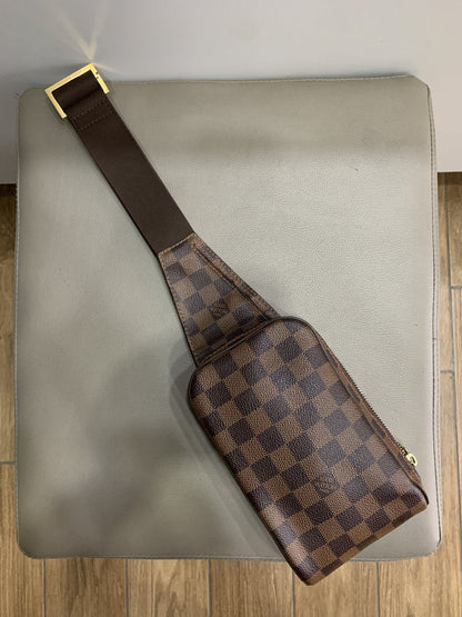 Louis Vuitton Geronimo tracolla in damier ebene - AgeVintage