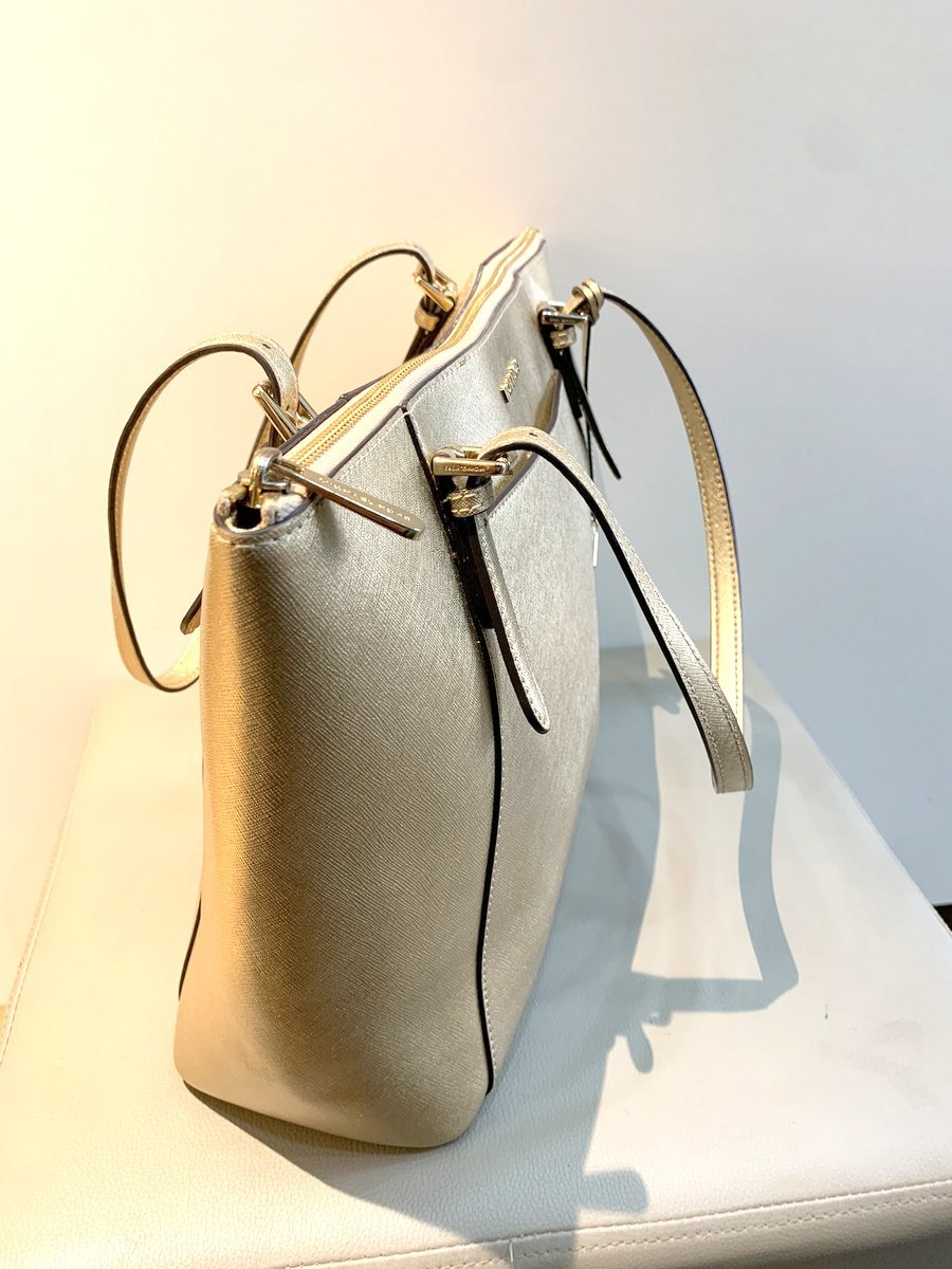 Michael Kors Shopping bag in pelle color oro - AgeVintage