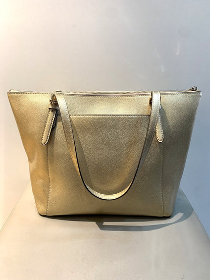 Michael Kors Shopping bag in pelle color oro - AgeVintage