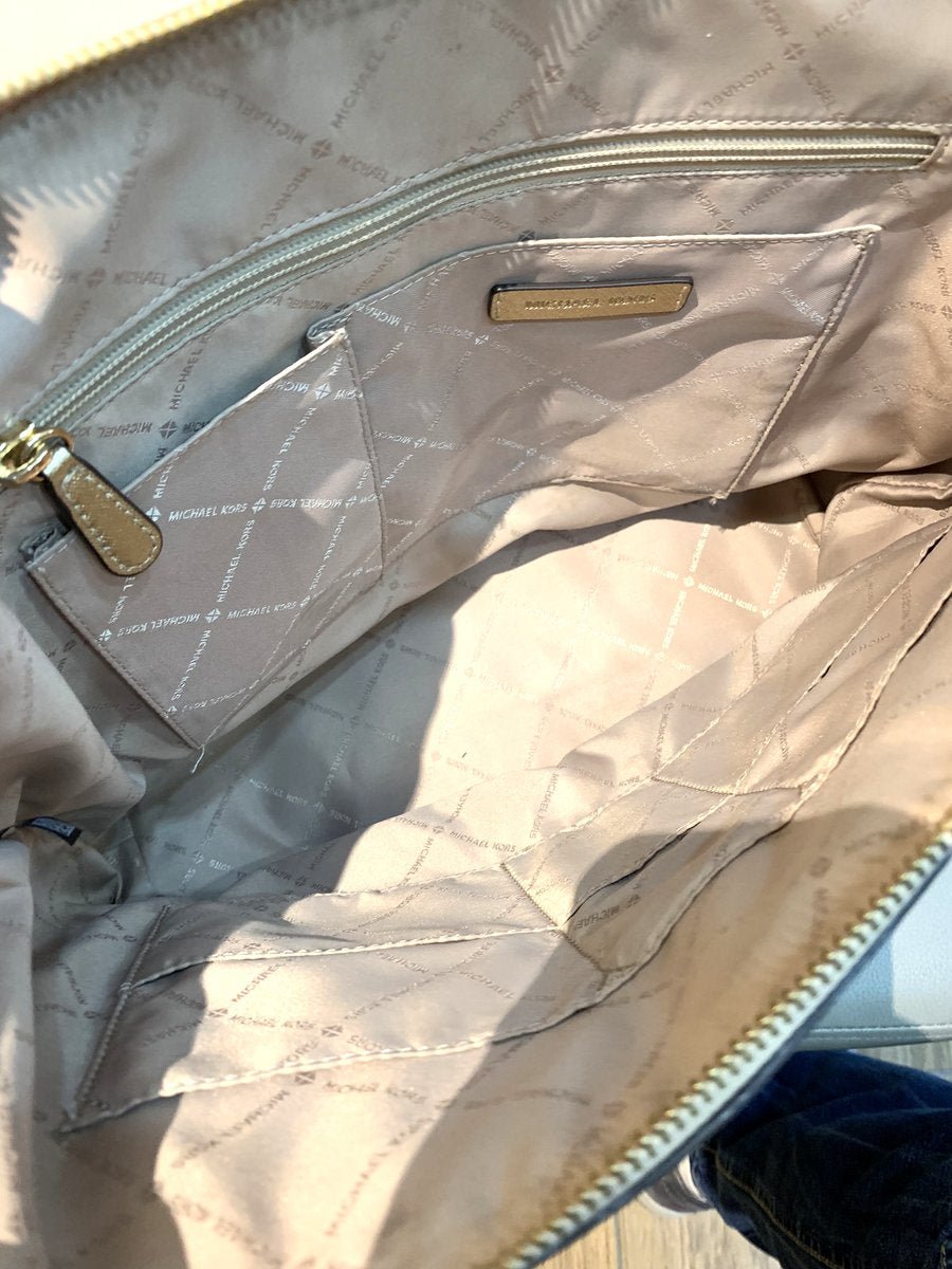 Michael Kors Shopping bag in pelle color oro - AgeVintage