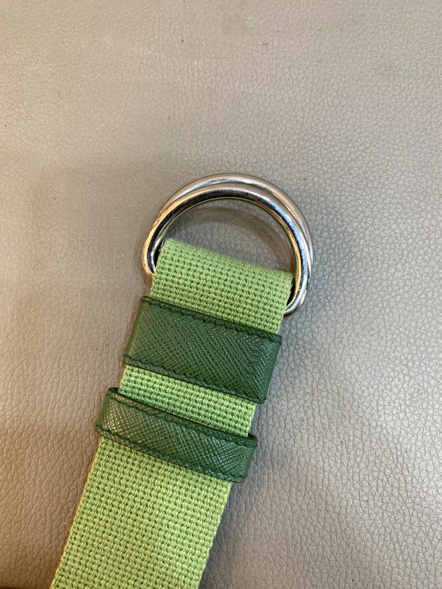 Prada cintura in tela colore verde - AgeVintage