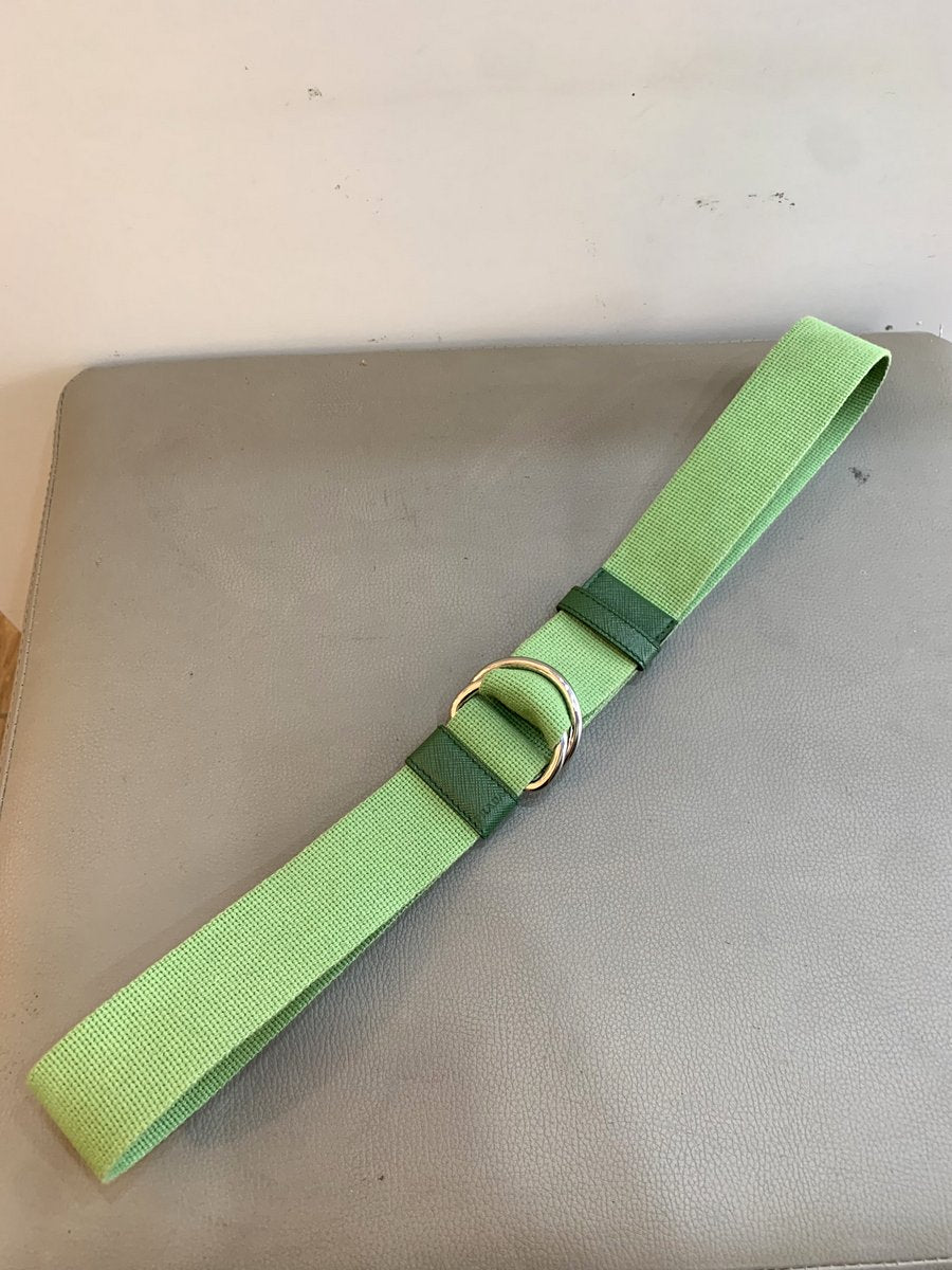 Prada cintura in tela colore verde - AgeVintage