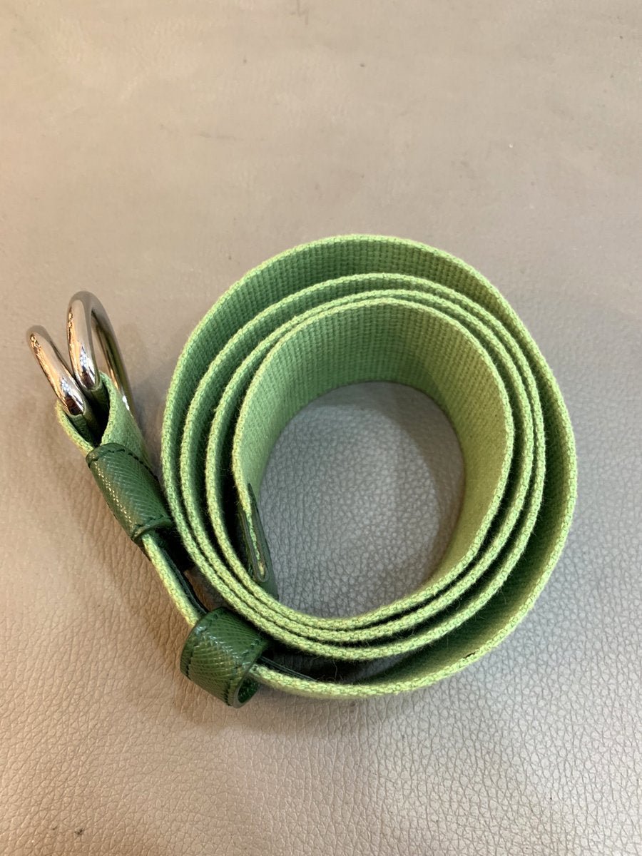 Prada cintura in tela colore verde - AgeVintage