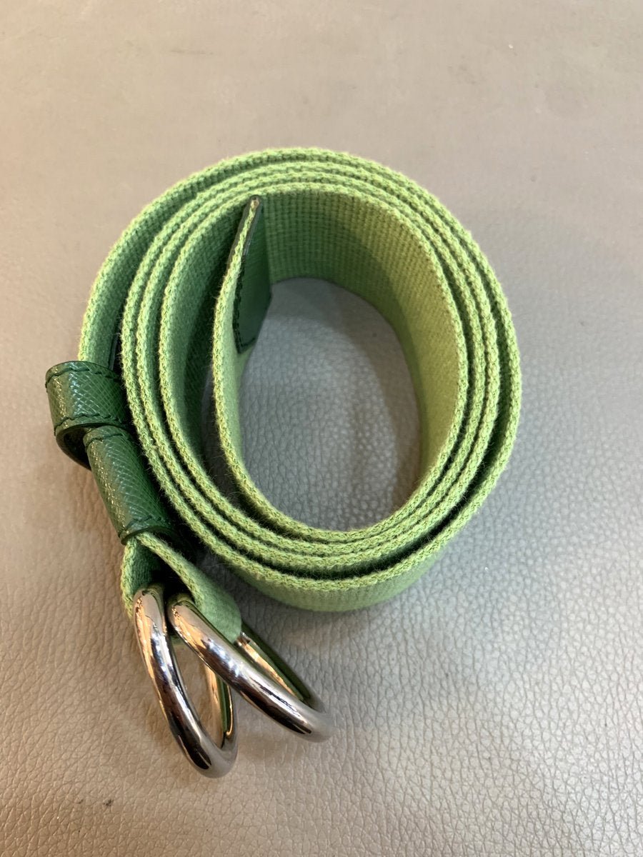 Prada cintura in tela colore verde - AgeVintage