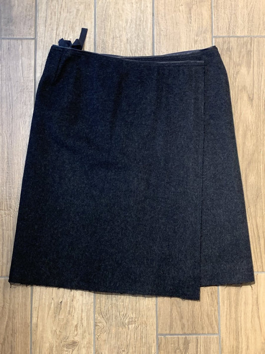 Prada gonna in lana tg. 44 colore antracite - AgeVintage