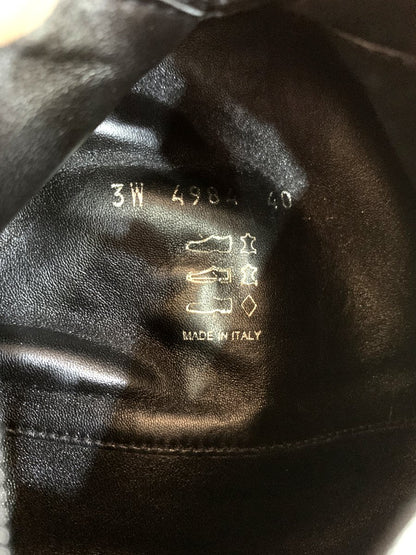 Prada stivali in pelle misura 40 colore nero lucido - AgeVintage