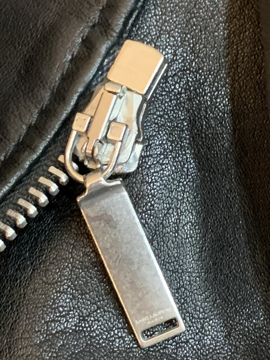 Saint Laurent Giubbotto in pelle taglia 50 - AgeVintage