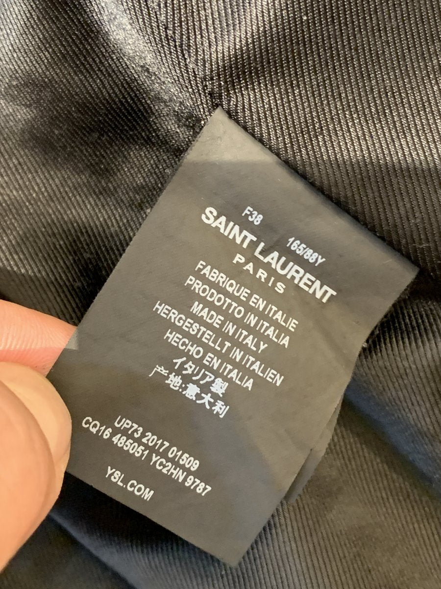 Saint Laurent Giubbotto in pelle taglia 50 - AgeVintage