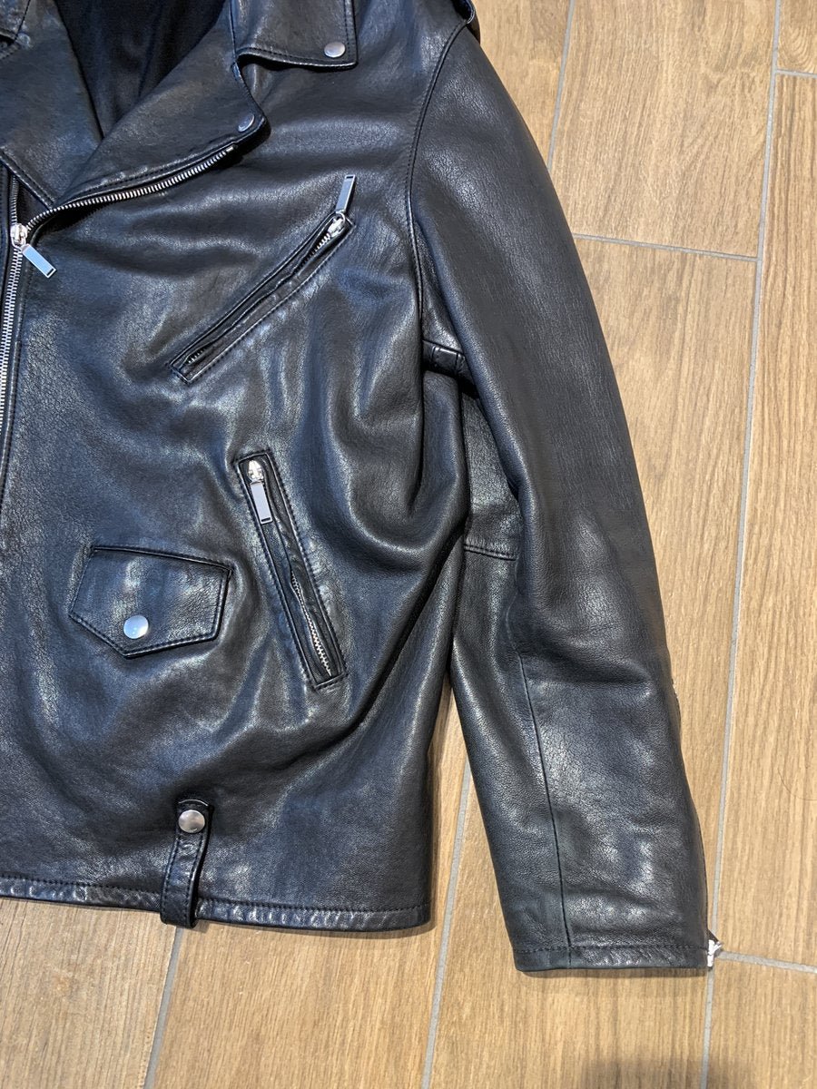 Saint Laurent Giubbotto in pelle taglia 50 - AgeVintage