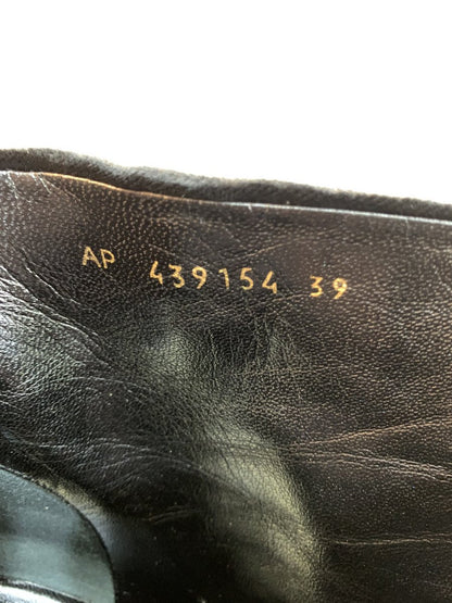 Saint Laurent Stivaletti LOU in velluto misura 39 colore nero - AgeVintage