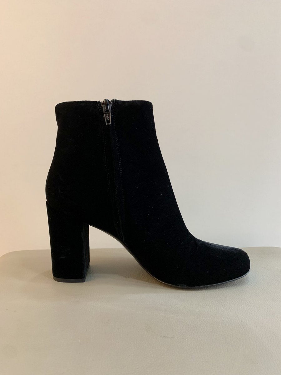 Saint Laurent Stivaletti LOU in velluto misura 39 colore nero - AgeVintage