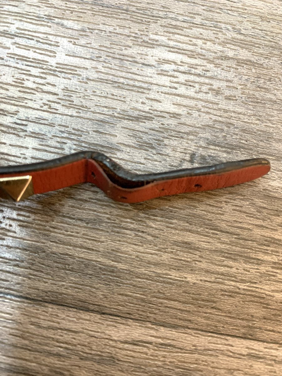 Valentino Bracciale Rockstud in pelle con borchie - AgeVintage