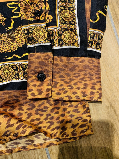 Versace camicia uomo tg. XL in 100% seta - AgeVintage