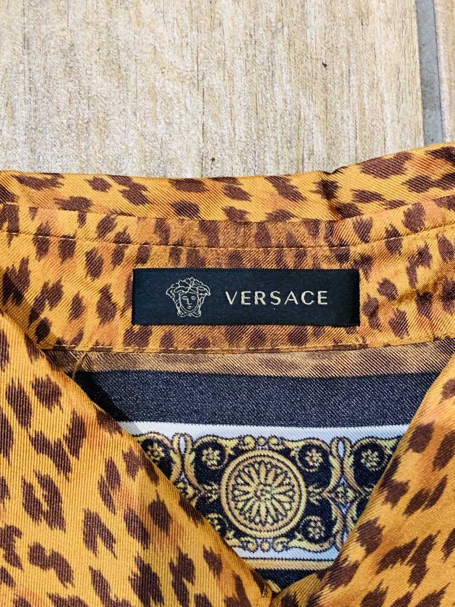 Versace camicia uomo tg. XL in 100% seta - AgeVintage